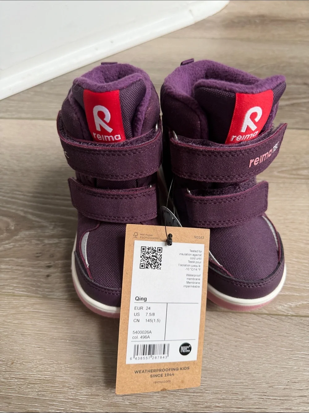 Qing - Toddler ReimaTec Waterproof Winter Boots 7.5-8 US